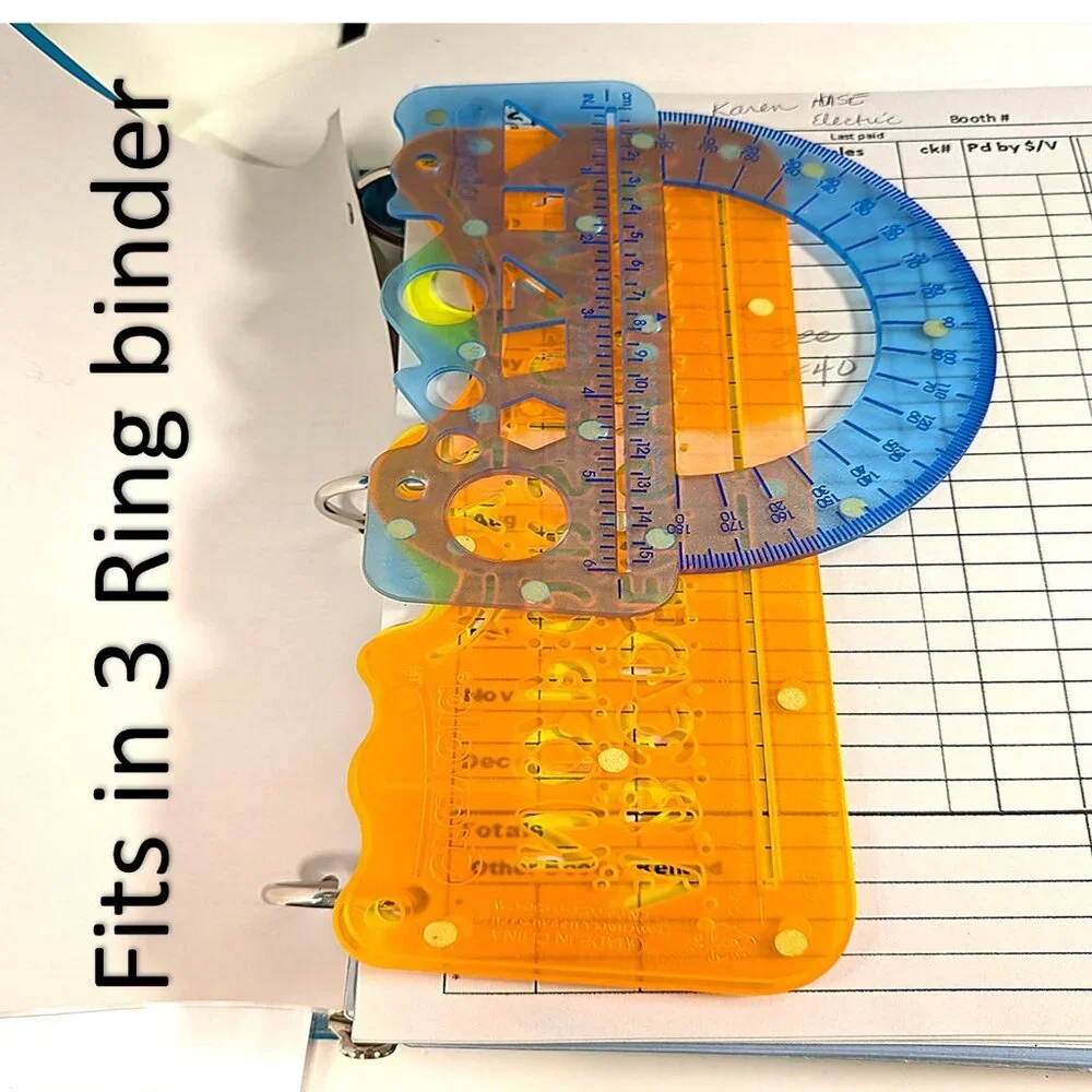 Crayola (3) Stencils binder holes & other stencils